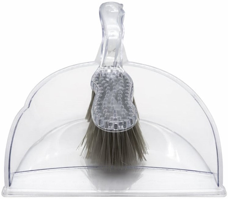 Casey Handheld Clear Dustpan And Brust Set