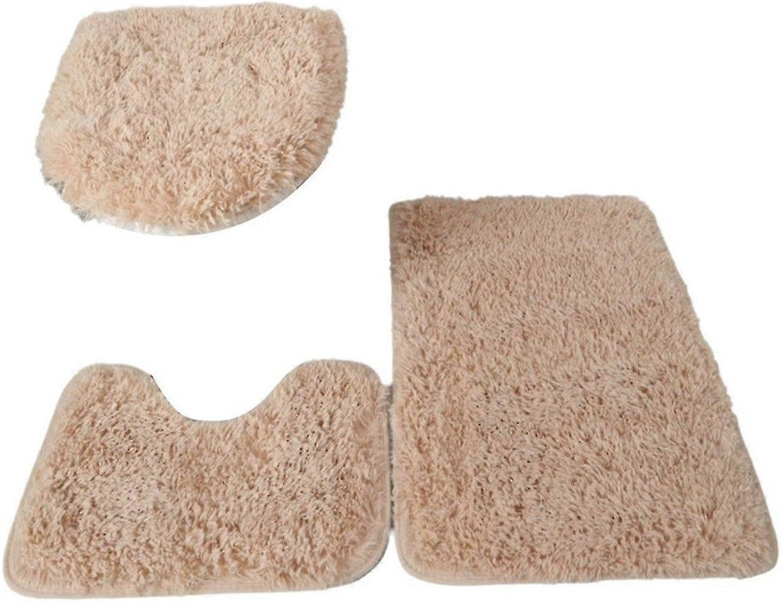 Casey Bathroom Biscuit 3 Piece Mat Set