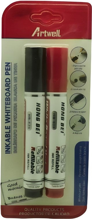 Artwell 2 Pack Inkable Whiteboard Marker Pen