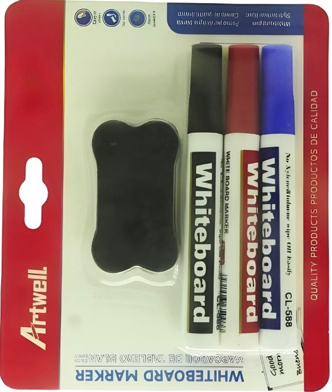 Artwell 3 Pack Whiteboard Marker