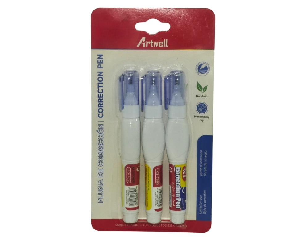 Artwell 3 Pack  Correction Pens