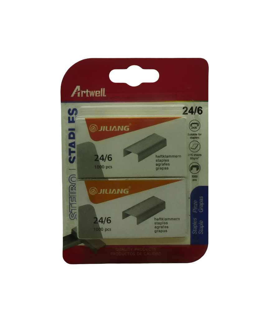 ARTWELL 24.6 Staples 1000pc 2 Pack