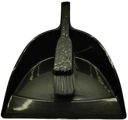 Casey Handheld Dust Pan And Brush Set Black